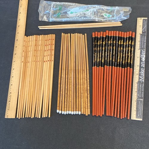 Vintage chopsticks lacquered - vintage,