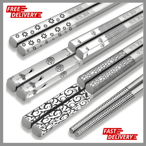 Stainless steel chopsticks - stainless,